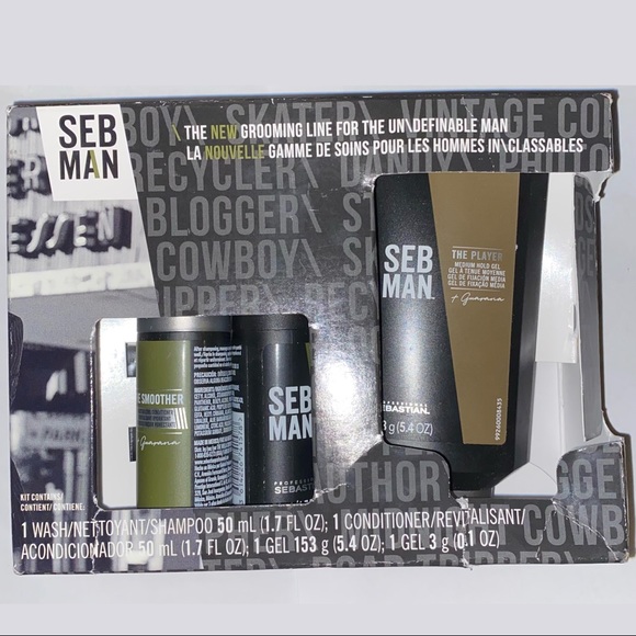 Seb Man: The New Grooming Line for the Un\definable Man Hair Styling Set of 4 - Picture 1 of 2